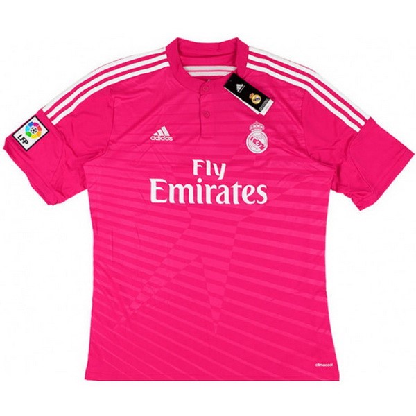 Camiseta Real Madrid Replica Segunda Ropa Retro 2014 2015 Rosa